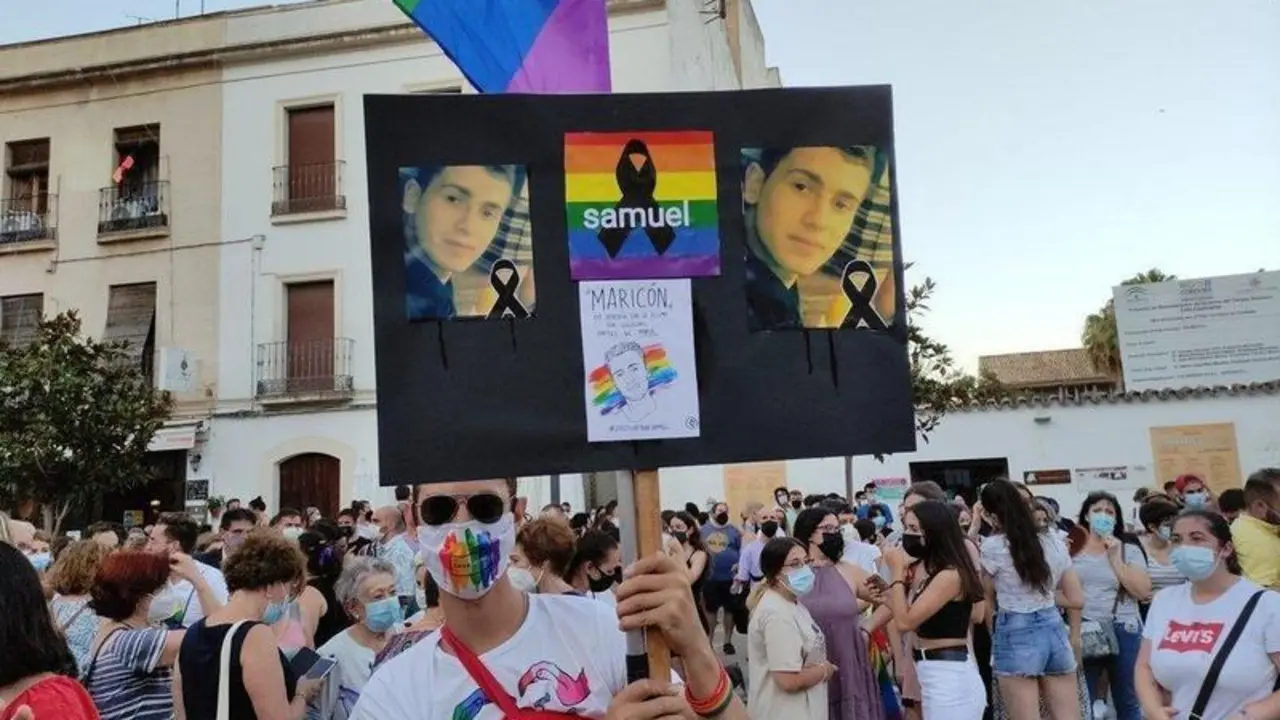  Manifestaci&oacute;n en C&oacute;rdoba por Samuel Luiz. Twitter, 