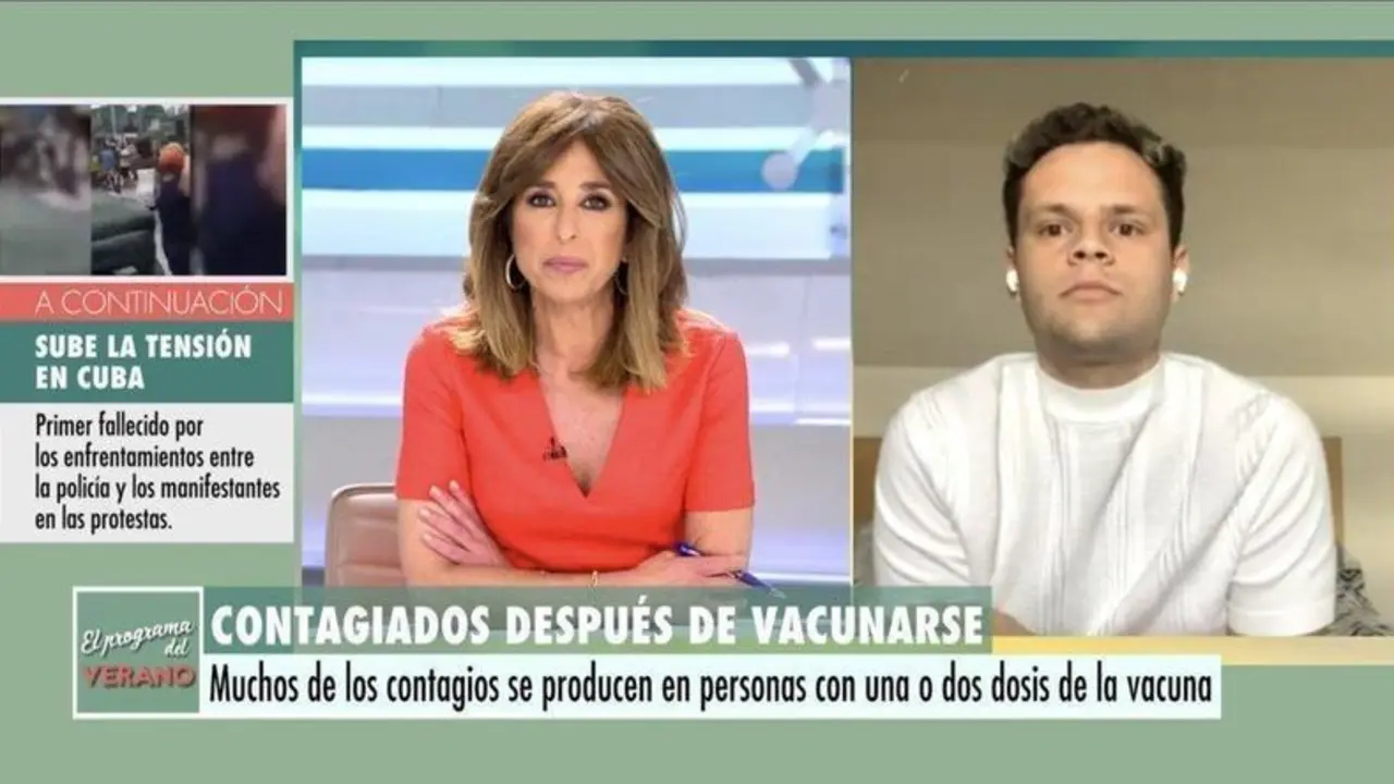  Captura de la entrevista a Jorge &Aacute;lamo Moreno en &lsquo;El programa del verano&rsquo; 