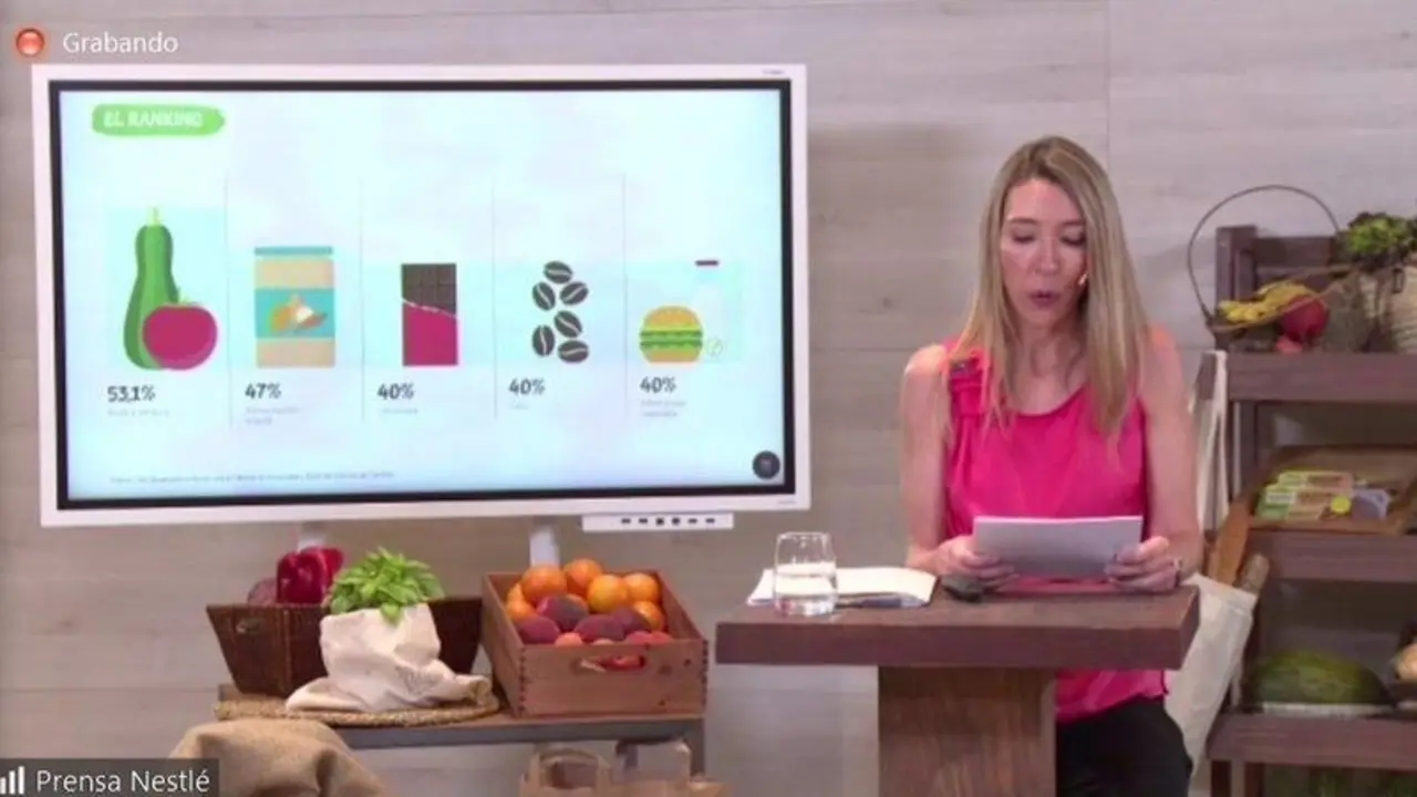 14-07-2021 La responsable de Nutrici&radic;&ge;n de Nestl&radic;&copy; Espa&radic;&plusmn;a, Laura Gonz&radic;&deg;lez, en una rueda de prensa
ECONOMIA 
NESTL&radic;&acirc;
