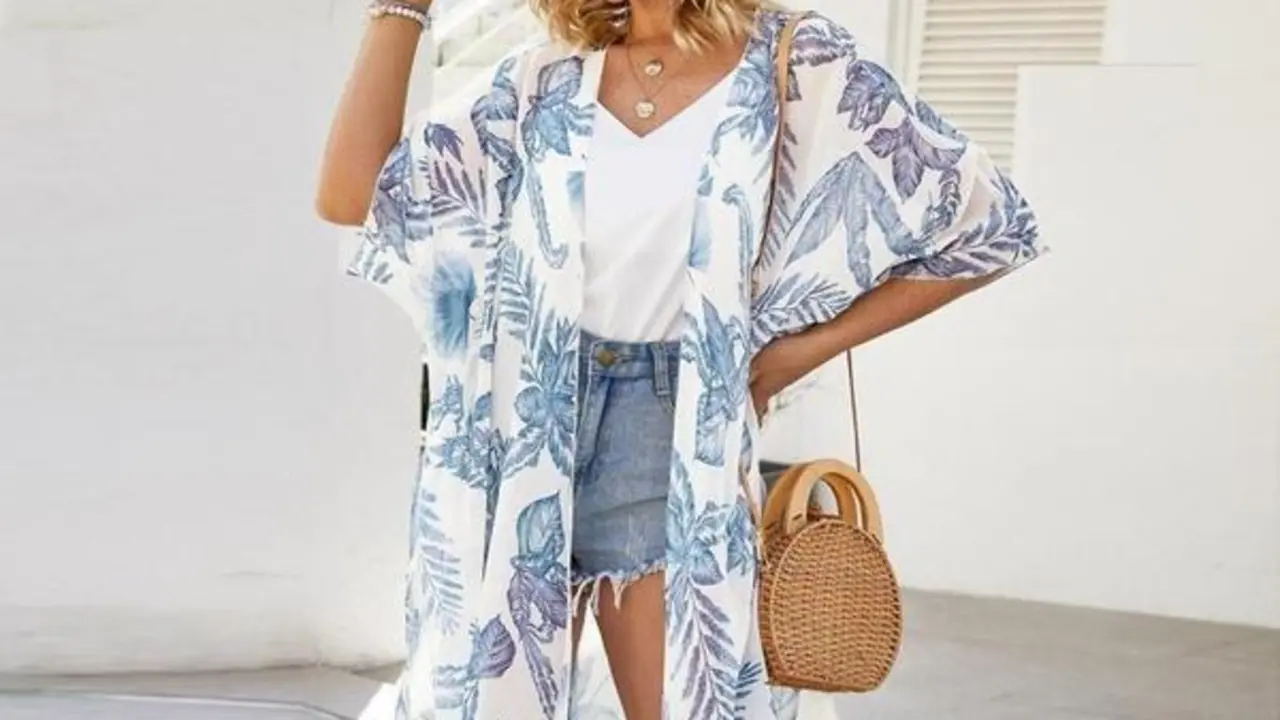  Chiffon Kimono Cardigan Swimsuit Cover Up 