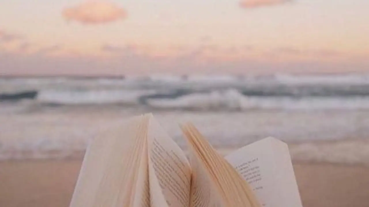  Atardecer leyendo en la playa. Pinterest 