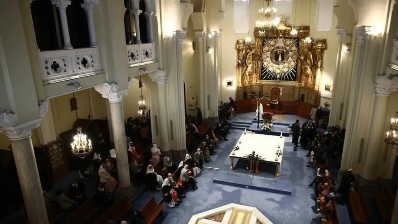  Archivo - Vista general de una eucarist&iacute;a celebrada en la iglesia Virgen de la Paloma, en Madrid (Espa&ntilde;a), a 19 de marzo de 2021. - Eduardo Parra - Europa Press - Archivo 