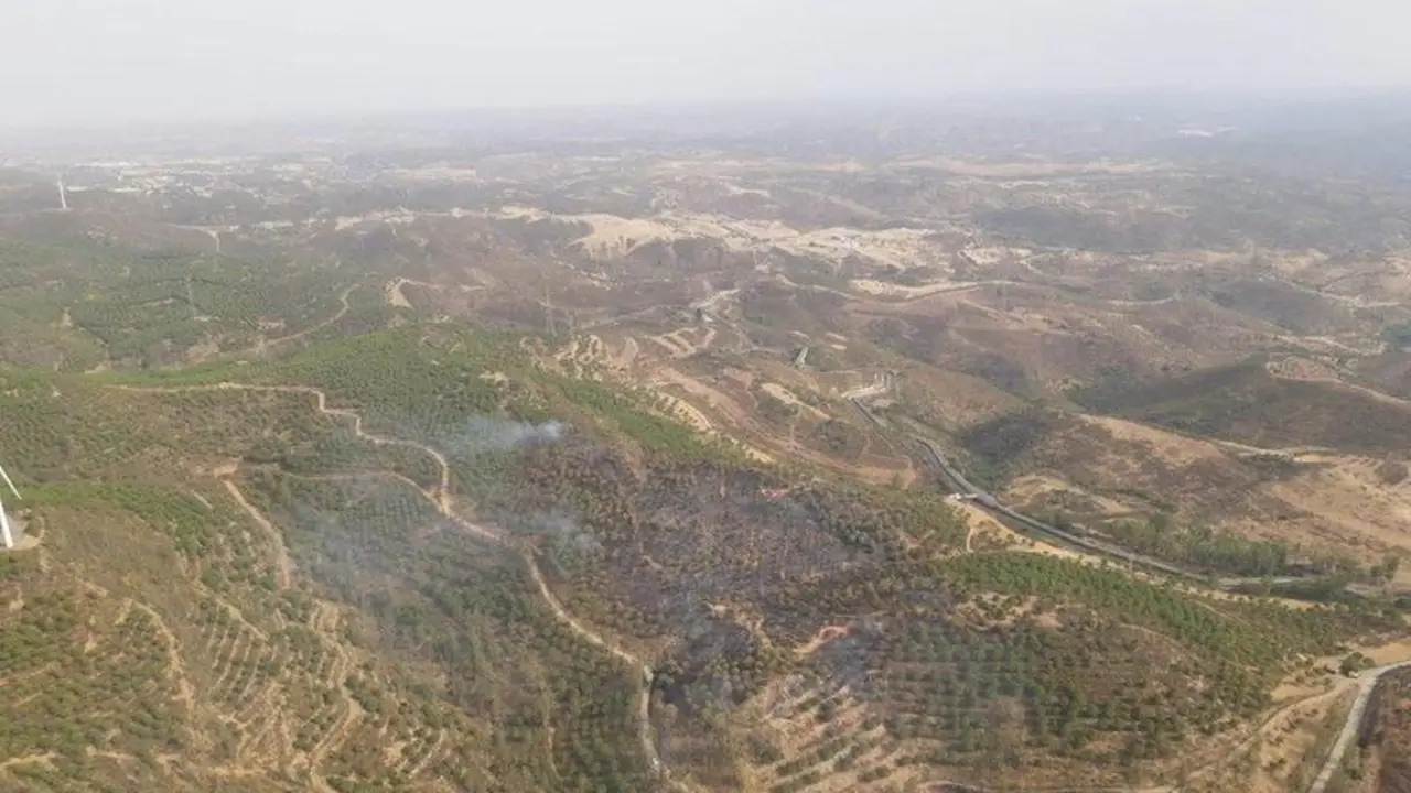  Fotograf&iacute;a del incendio de El Granado. - INFOCA 
