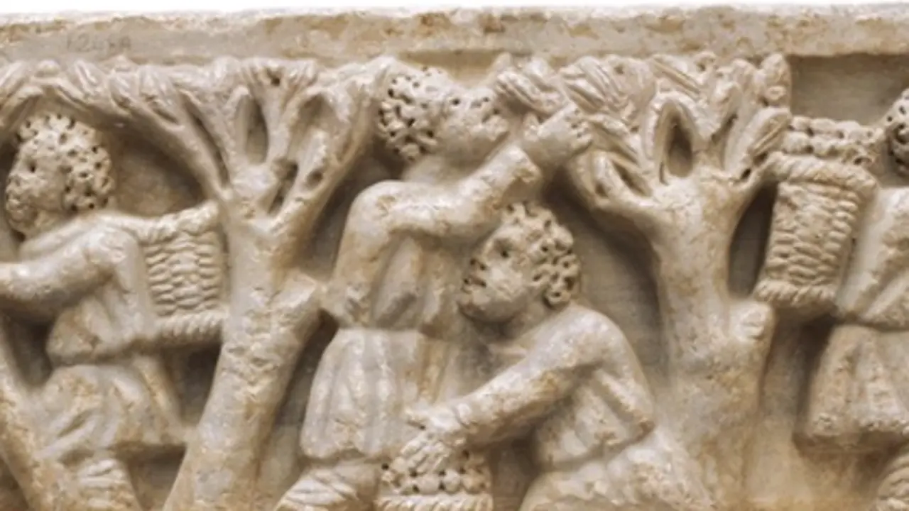  Recogida de la aceituna en el Museo Arqueol&oacute;gico de C&oacute;rdoba 