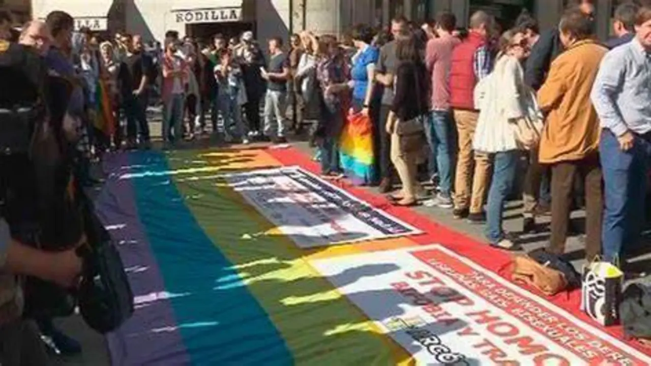  Manifestaci&oacute;n contra la homofobia - obtenido de TeleMadrid 