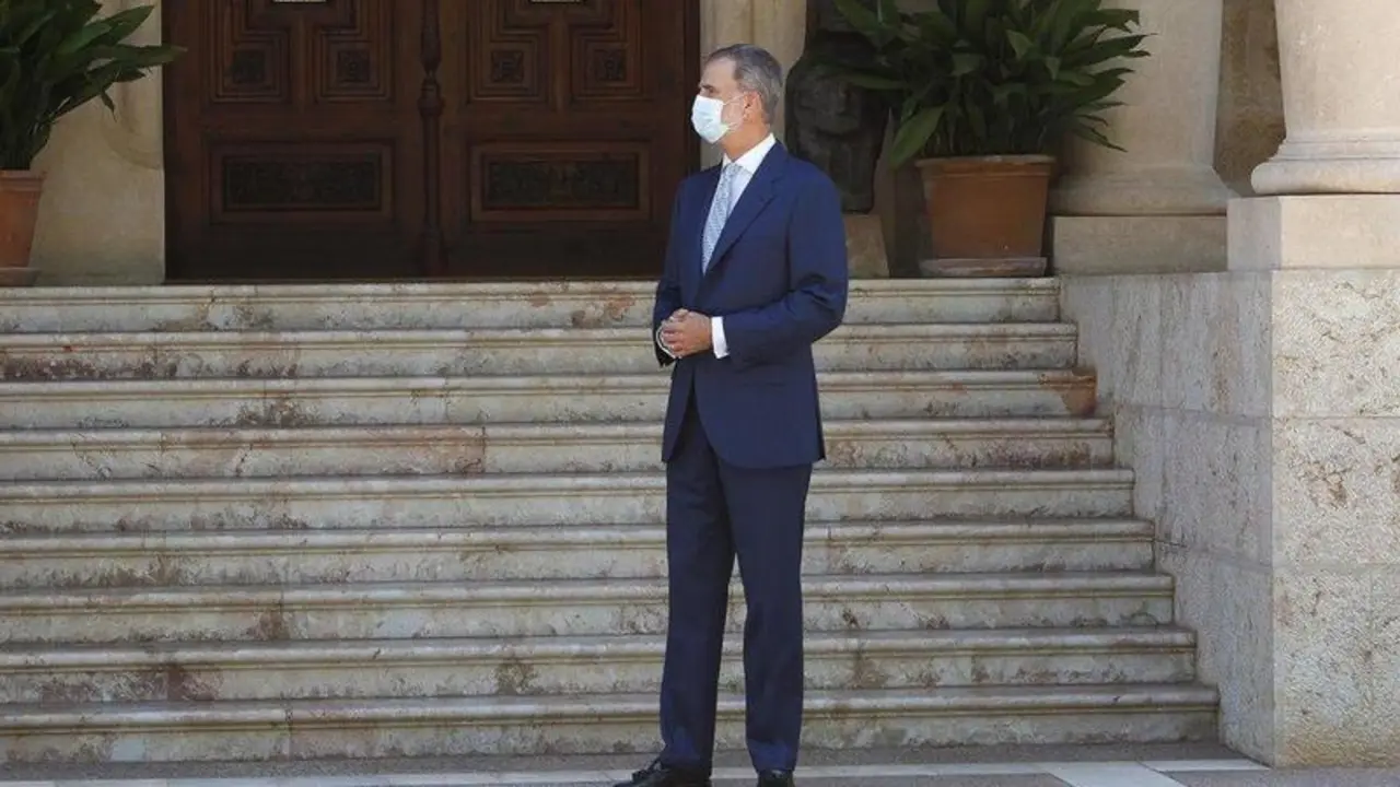  El Rey Felipe VI en el Palacio de Marivent - Isaac Buj - Europa Press 