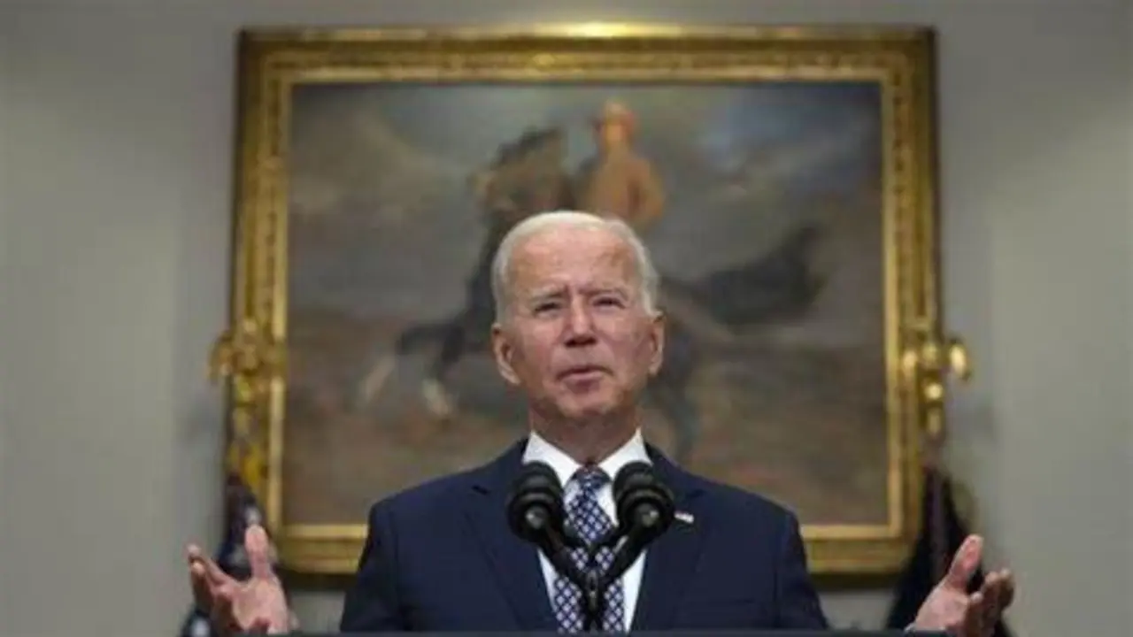  Joe Biden el 24 de agosto de 2021 en la Casa Blanca en Washington JIM WATSON AFP 
