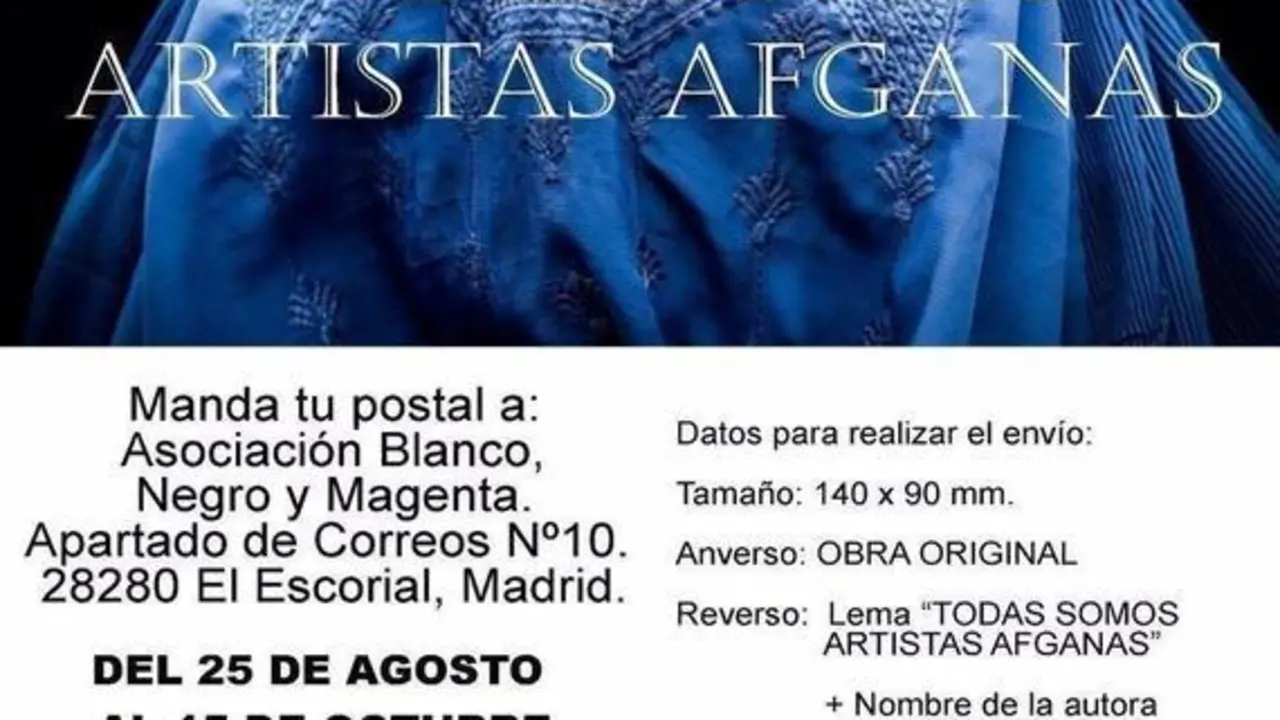  Iniciativa de la Asociaci&oacute;n Blanco, Negro y Magenta en apoyo de las artistas afganas - ASOCIAICI&Oacute;N BLANCO NEGRO Y MAGENTA 