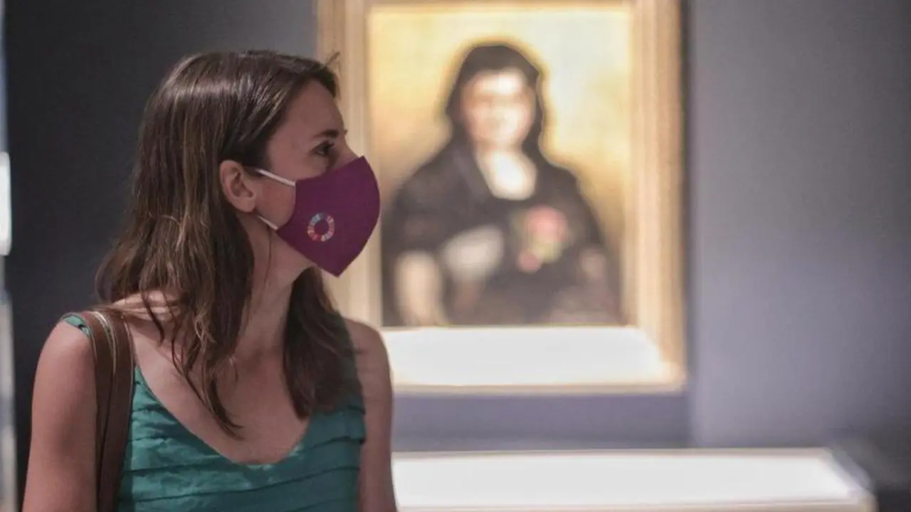  La ministra de Igualdad, Irene Montero, durante su visita a la exposici&oacute;n 'Emilia Pardo Baz&aacute;n. El reto de la modernidad', en la Biblioteca Nacional de Espa&ntilde;a, a 8 de julio de 2021, en Madrid (Espa&ntilde;a). La exposici&oacute;n recorre la vida y obra de la figura de E - Eduardo Parra - Europa Press 