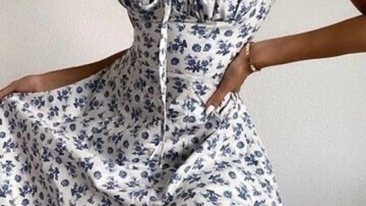  Vestido de flores. Pinterest. 