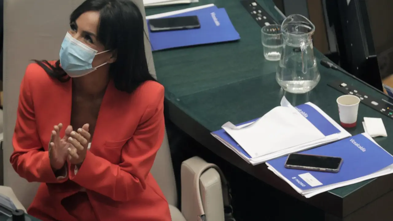 <p> La vicealcaldesa de Madrid, Bego&ntilde;a Villac&iacute;s, conversa en una sesi&oacute;n ordinaria del Ayuntamiento de Madrid - Eduardo Parra - Europa Press </p>