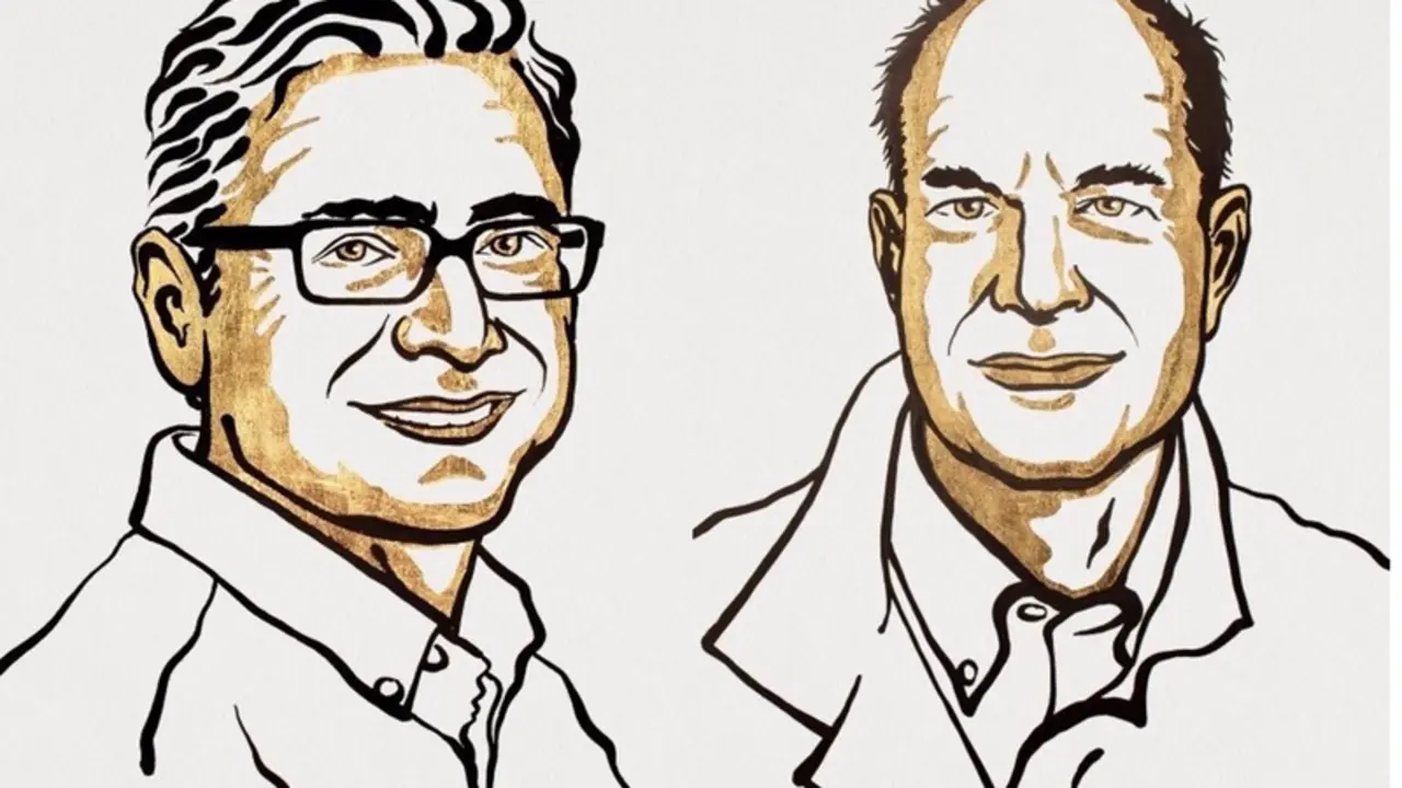 <p> David Julius y Ardem Patapoutian, Premio Nobel de Fisiolog&iacute;a y Medicina 2021 conjunto "por sus descubrimientos de los receptores de la temperatura y el tacto" - NIKLAS ELMEHED NOBEL PRIZE OUTREACH </p>