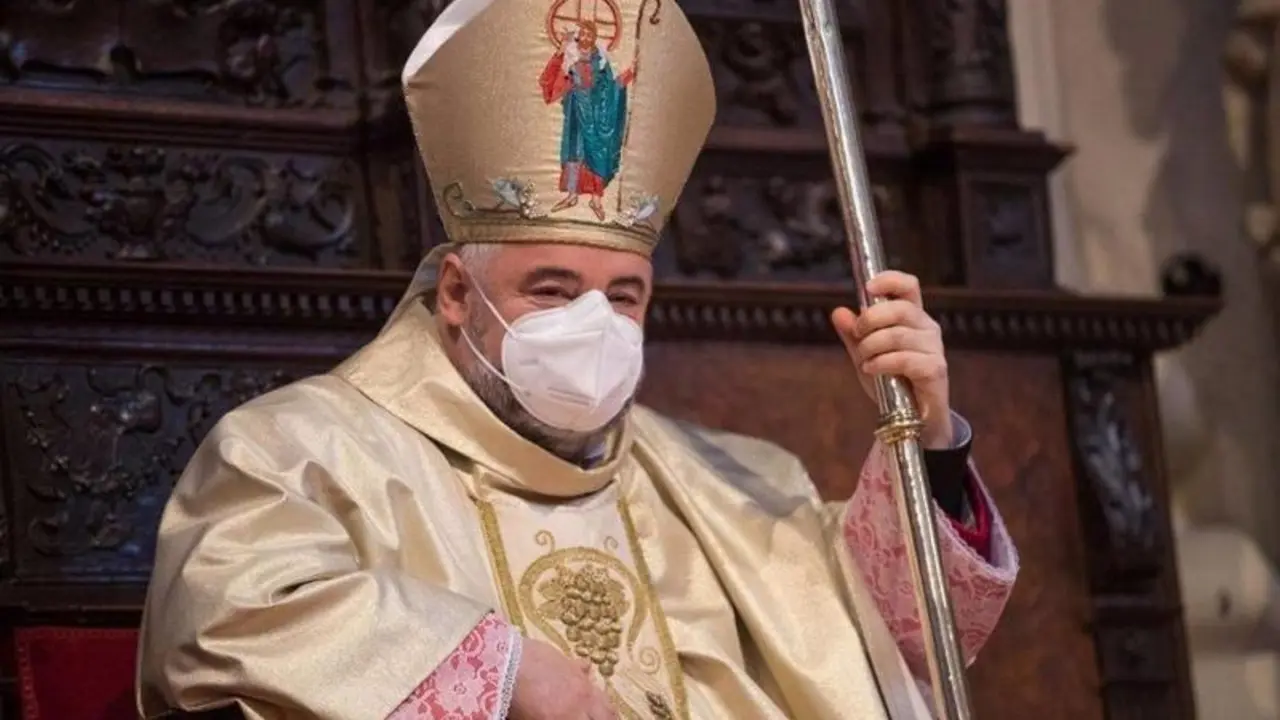 <p> El arzobispo de Zaragoza, monse&ntilde;or Carlos Escribano.&nbsp;- IGLESIA EN ARAG&Oacute;N - Archivo </p>