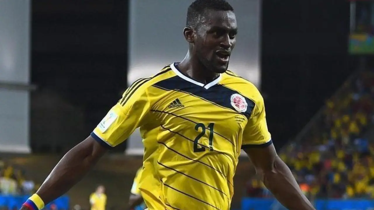 <p> Jackson Mart&iacute;nez con la selecci&oacute;n colombiana </p>