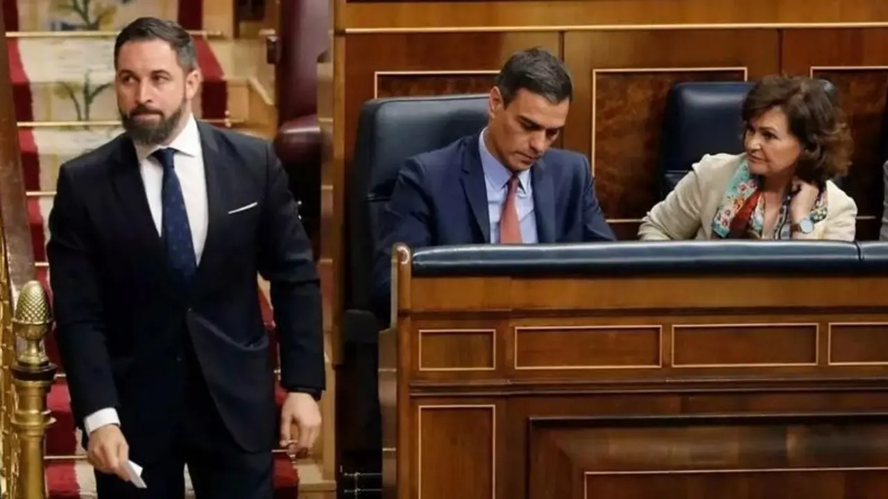 <p> Los enfrentamientos entre S&aacute;nchez y Abascal llevan siendo una constante durante toda esta &uacute;ltima legislatura. </p>