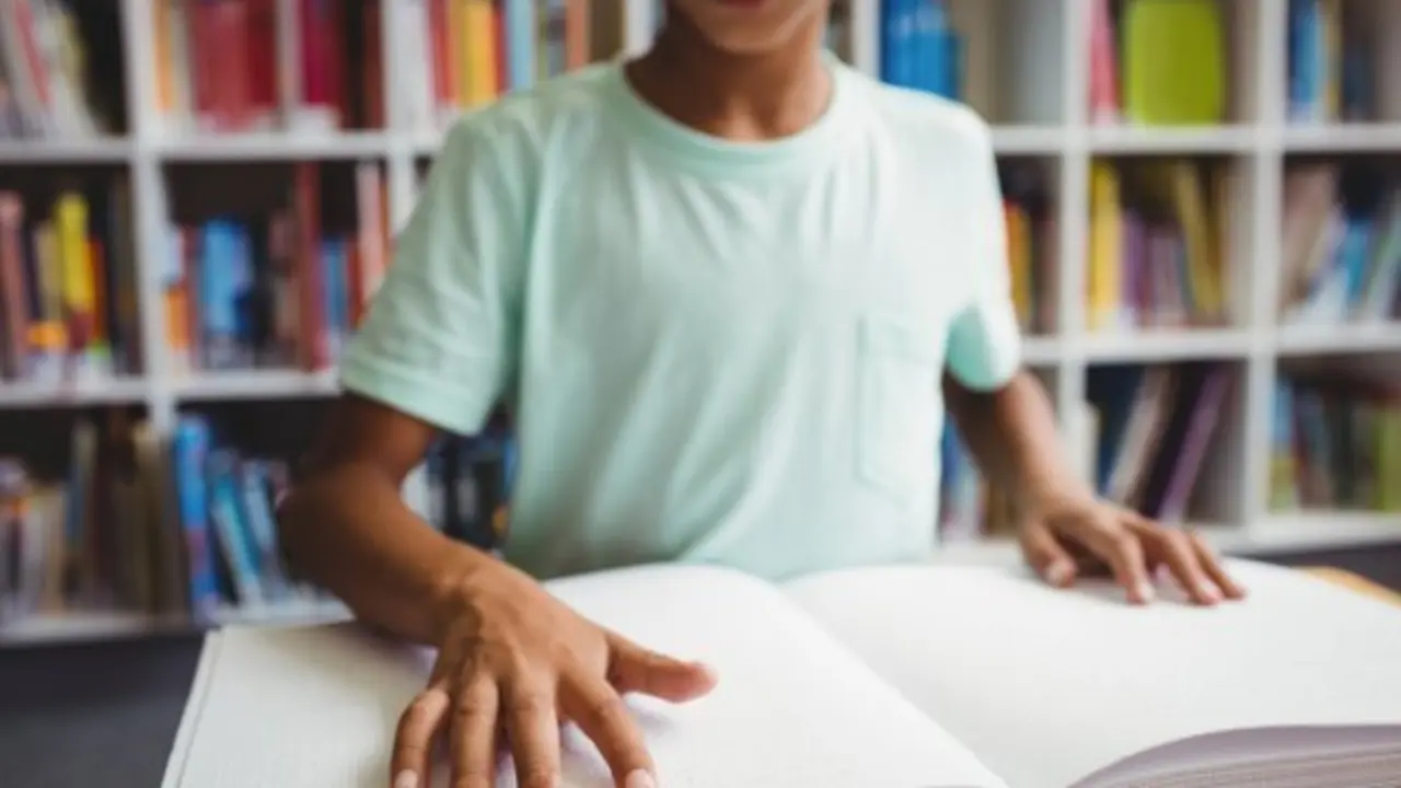 <p> depositphotos_108981176-stock-photo-boy-using-braille-to-read </p>
