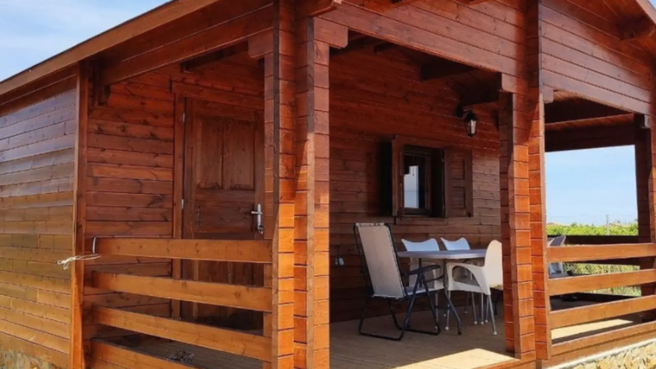 <p> Casa prefabricada en Canarias. Fuente: Twitter </p>