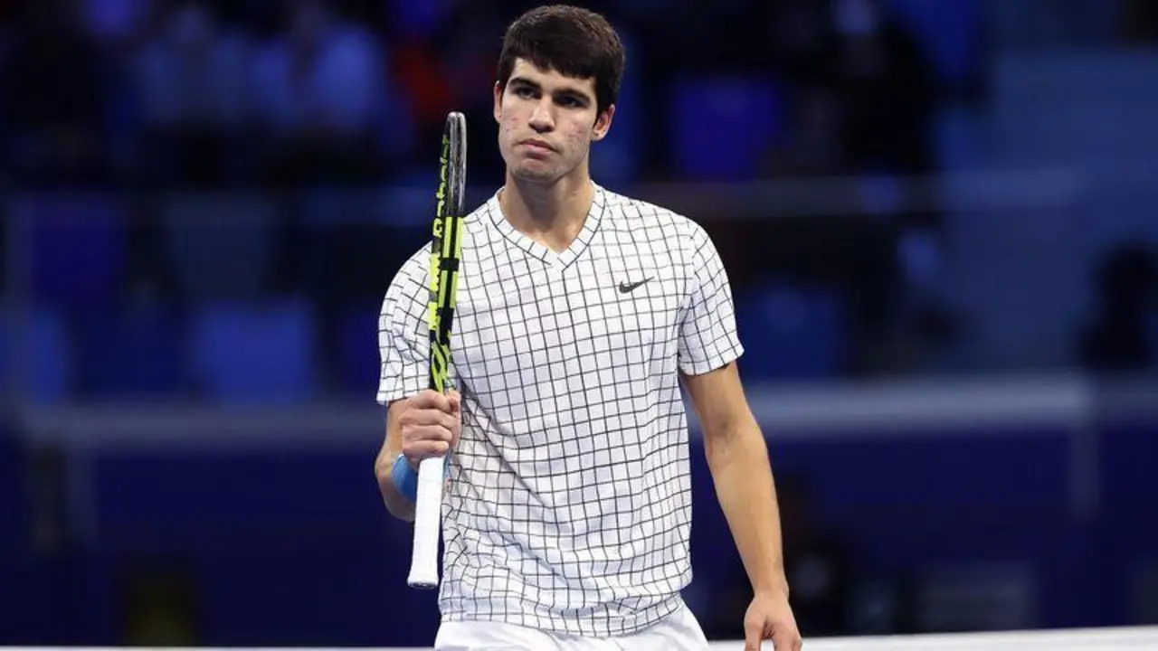 <p> Carlos Alcaraz, tenista ganador del Next Gen ATP de Mil&aacute;n </p>