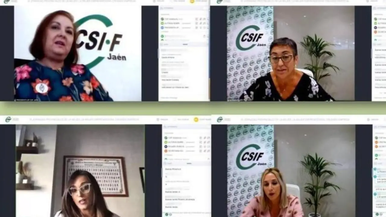 <p> Varias l&iacute;deres de CSIF comparecieron ayer para hacer estas declaraciones. </p>
