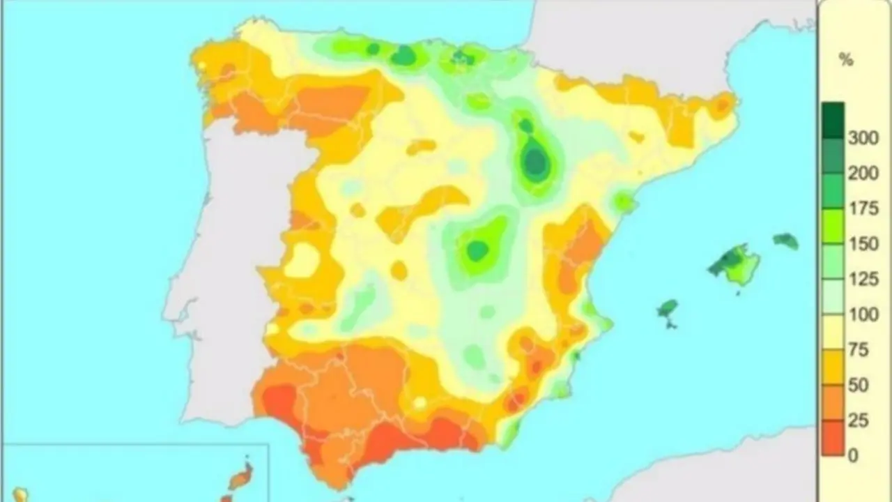 <p> En el mapa se aprecia la acumulaci&oacute;n de precipitaciones estos dos meses. </p>