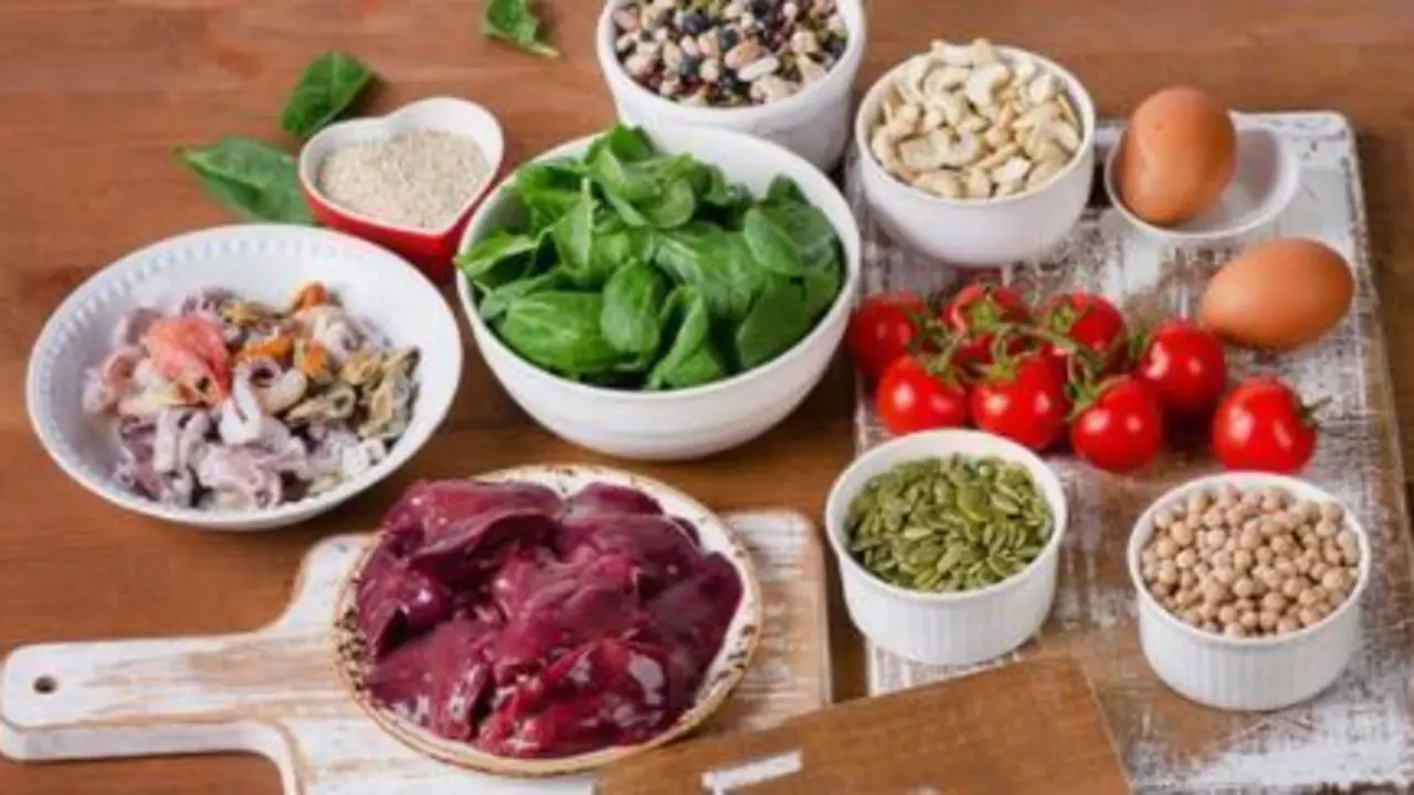 <p> alimentos ricos en hierro </p>