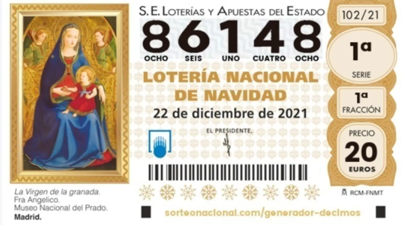 <p> Gordo de la Loter&iacute;a de Navidad 2021 </p>