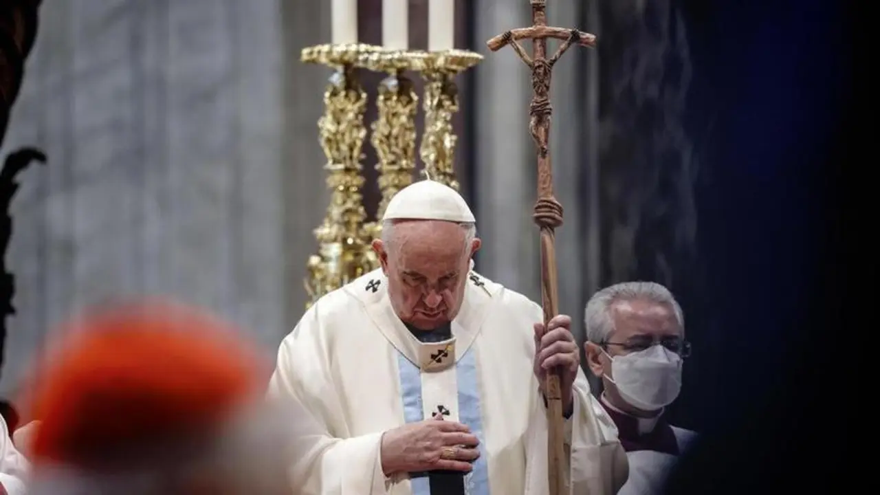 <p> El Papa en la misa de la Solemnidad de Mar&iacute;a en el Vaticano </p>