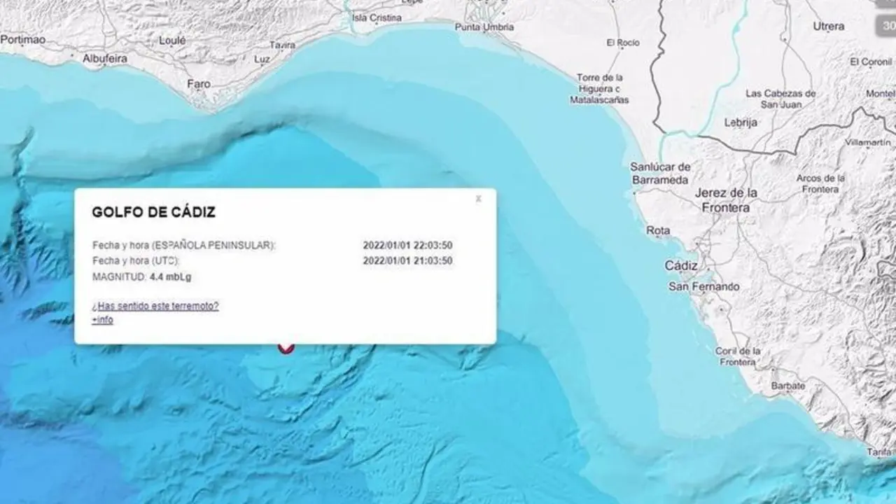 <p> Terremoto costa de Huelva </p>