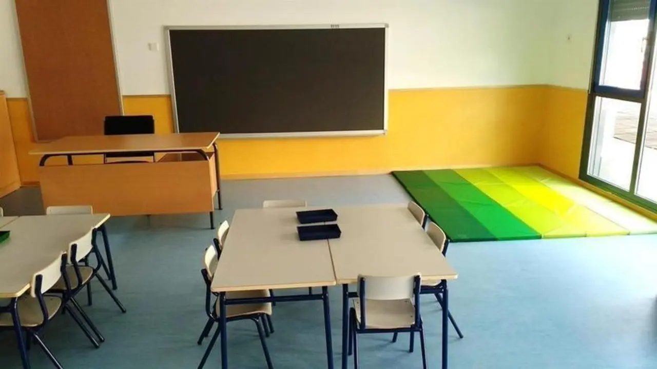<p> Aula de una clase-EUROPAPRESS </p>