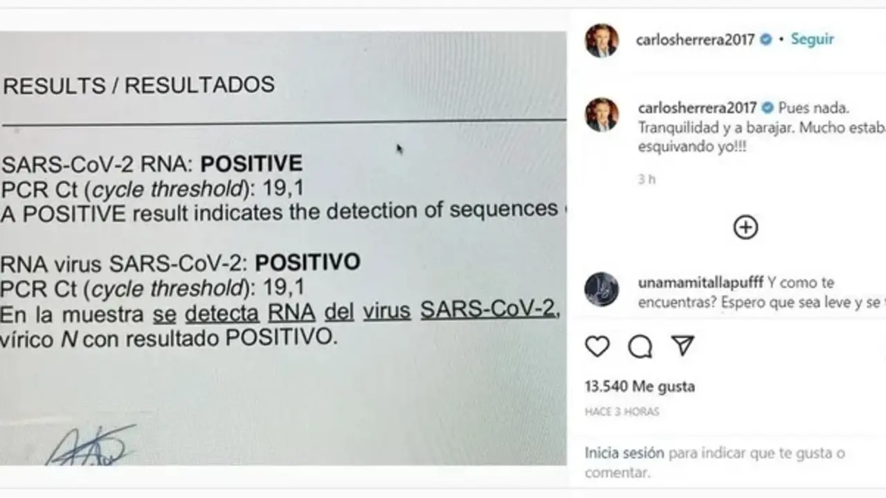 <p> Herrera ha compartido su positivo tambi&eacute;n en las redes sociales. </p>