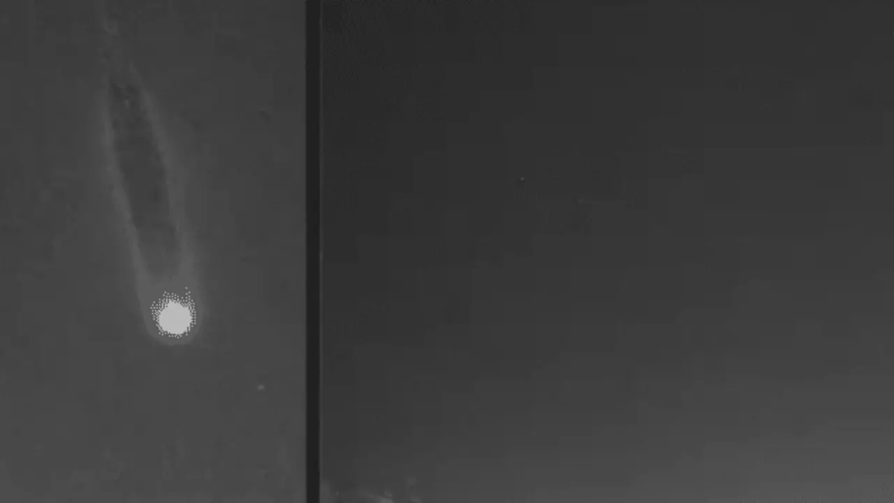 <p> Meteorito ca&iacute;do en Ciudad Real. Fuente: Twitter @JuanCarlosBac20 </p>