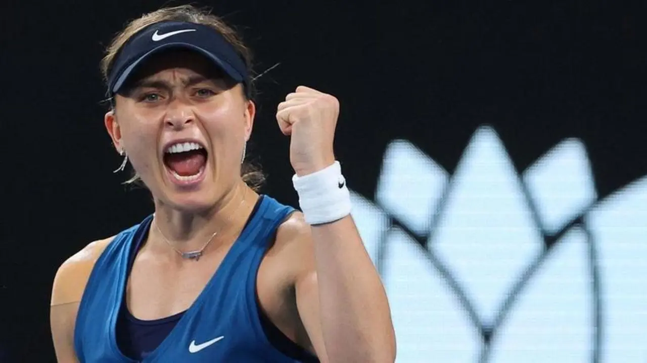 <p> Paula Badosa en el Open de Australia </p>