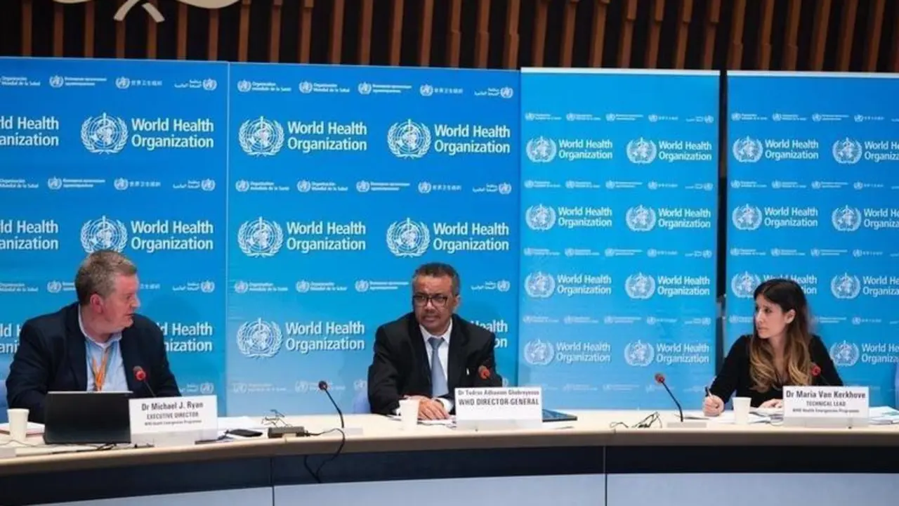 <p> El director general de la Organizaci&oacute;n Mundial de la Salud (OMS), Tedros Adhanom Ghebreyesus, en rueda de prensa. // EP </p>