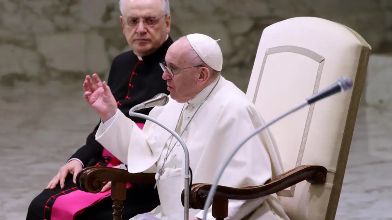 <p> El Papa en una de las audiencias generales - Evandro Inetti/ZUMA Press Wire/d / DPA </p>