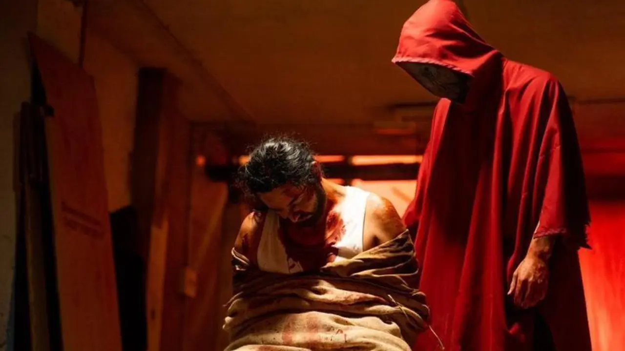 <p> Foto del rodaje de Slasher </p>