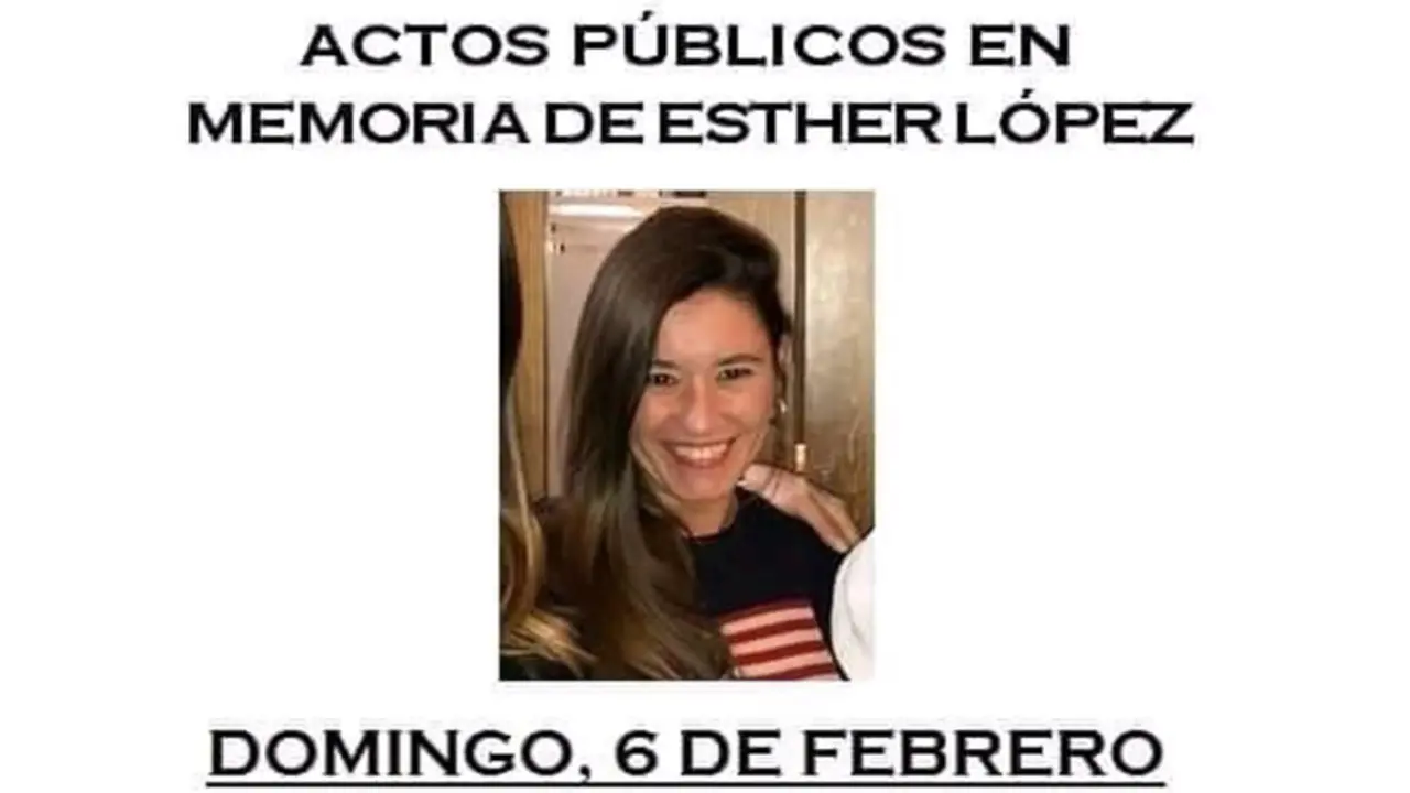 <p> Cartel del Ayuntamiento de Traspinedo en el que se convoca el pleno extraordinario y el minuto de silencio por Esther L&oacute;pez - AYTO TRASPINEDO </p>