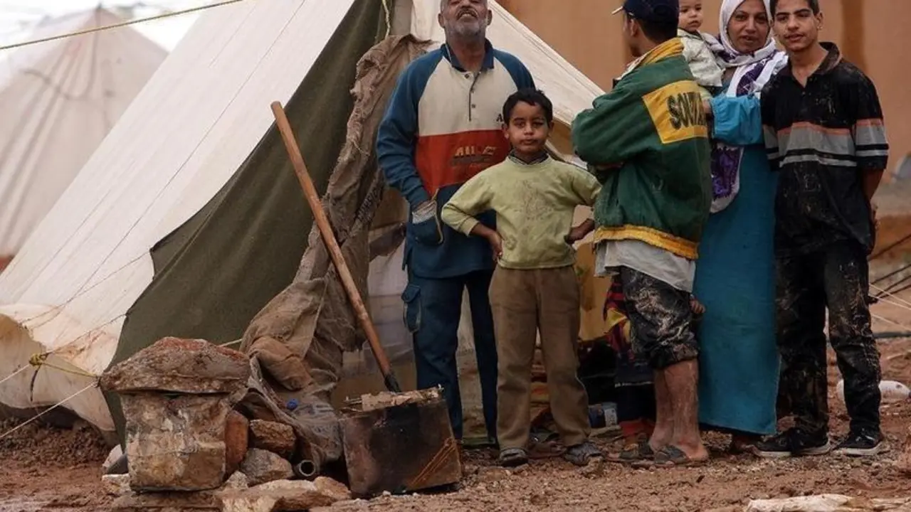 <p> Refugiados palestinos en Jordania. Wikipedia </p>