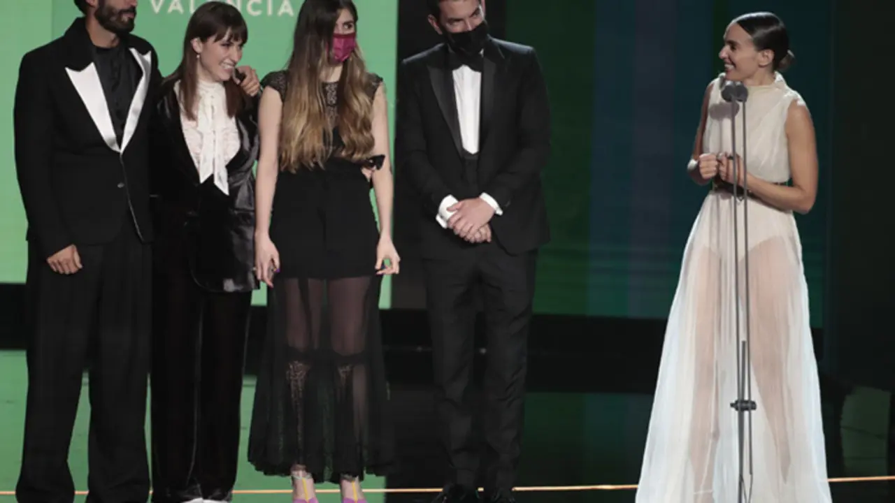 <p> Carmela Mart&iacute;nez en los Goya </p>