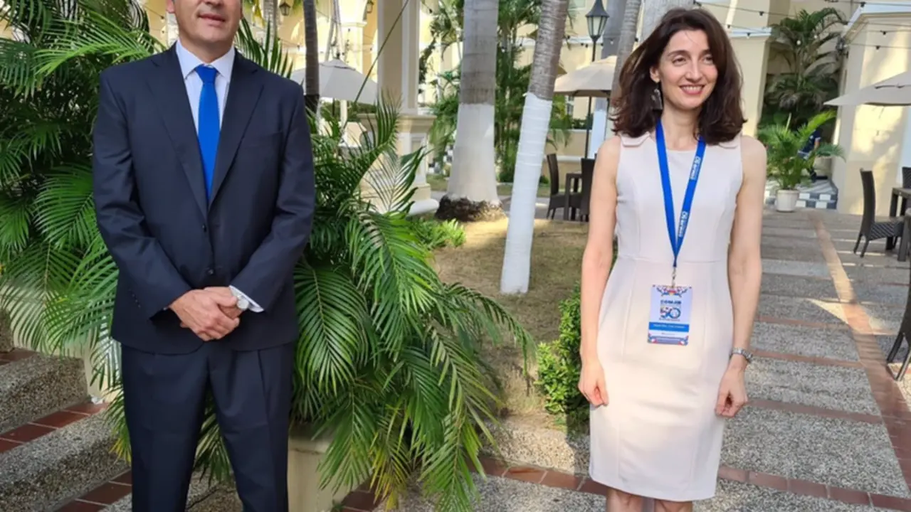 <p> La ministra de Justicia, Pilar Llop, junto a su hom&oacute;logo argentino, Mart&iacute;n Ignacio Soria, durante una reuni&oacute;n bilateral enmarcada en la Conferencia de Ministros de Justicia de los Pa&iacute;ses Iberoamericanos (COMJIB). - MINISTERIO DE JUSTICIA </p>