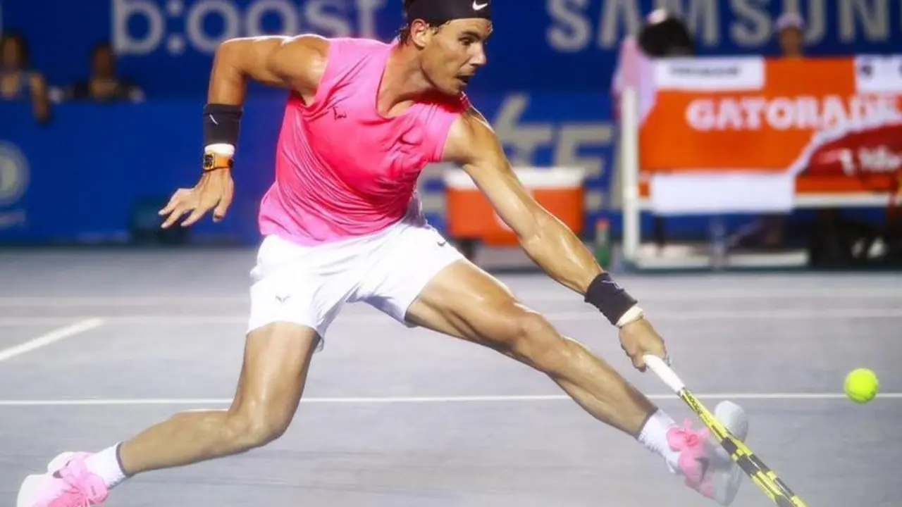 <p> Rafa Nadal en Acapulco </p>