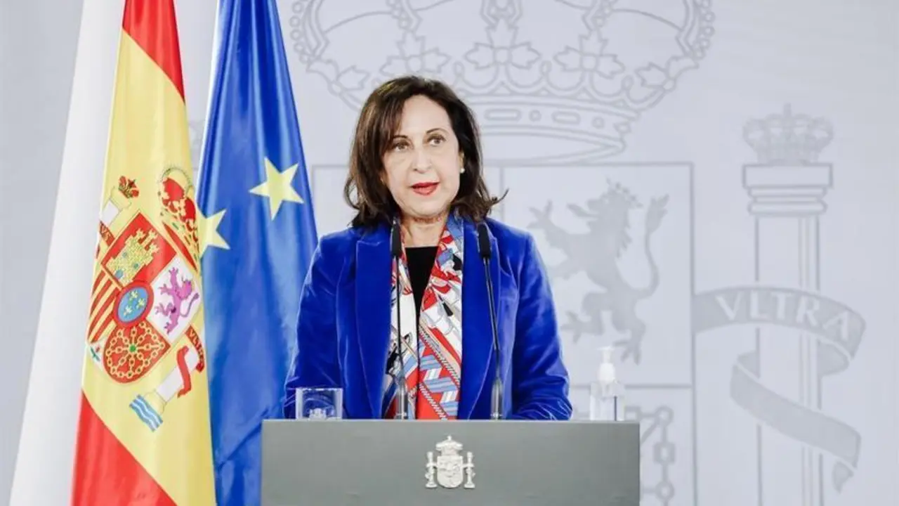 <p> La ministra de Defensa, Margarita Robles, comparece para hacer una valoraci&oacute;n de la reuni&oacute;n telem&aacute;tica entre jefes de Estado y de Gobierno de la Organizaci&oacute;n del Tratado del Atl&aacute;ntico Norte </p>