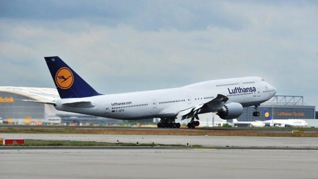 <p> Avi&oacute;n de Lufthansa </p>