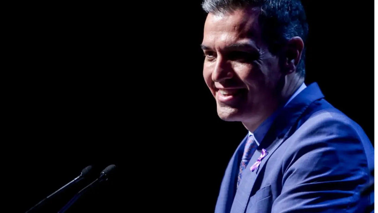 <p> El presidente del Gobierno, Pedro S&aacute;nchez, interviene en el acto institucional organizado con motivo del 8 de Marzo, D&iacute;a Internacional de la Mujer, en el C&iacute;rculo de Bellas Artes de Madrid, a 7 de marzo de 2022, en Madrid (Espa&ntilde;a). - Ricardo Rubio - Europa Press </p>