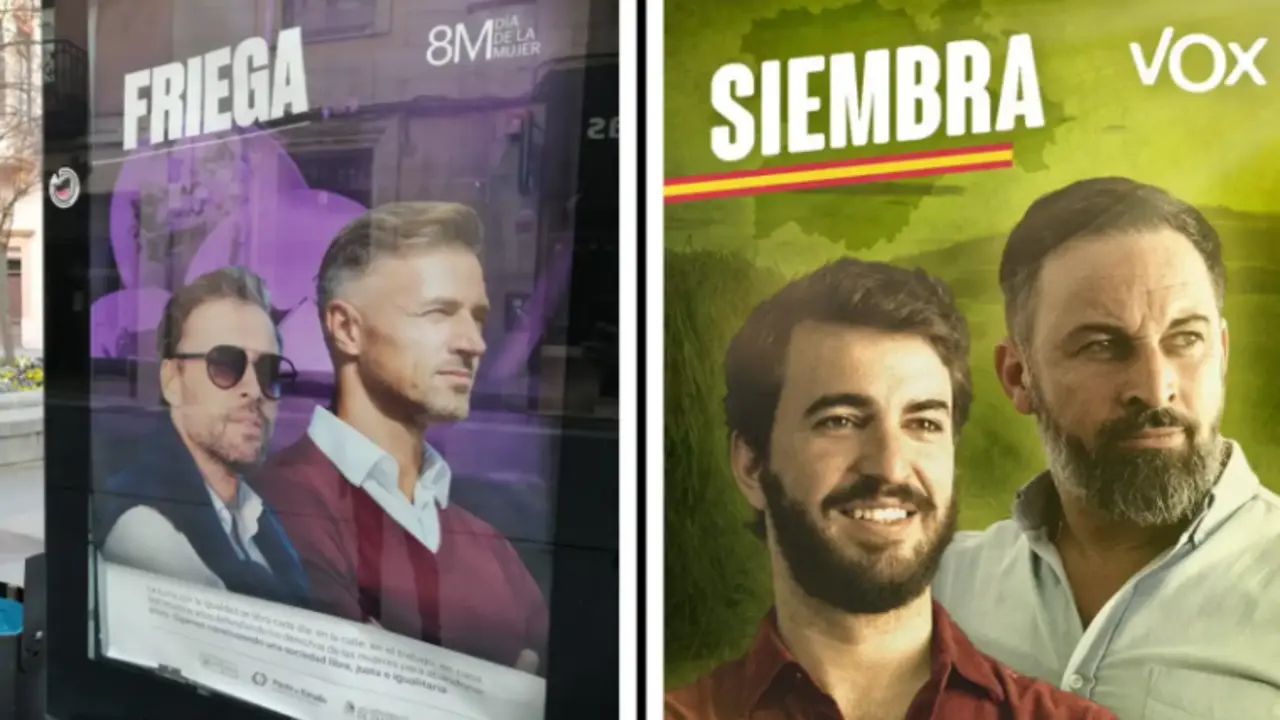 <p> Zamora da la vuelta al cartel electoral de Vox para reivindicar la igualdad. - El Espa&ntilde;ol. </p>