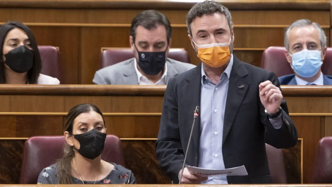 <p> El diputado de Ciudadanos, Guillermo D&iacute;az G&oacute;mez, interviene en una sesi&oacute;n plenaria en el Congreso de los Diputados, a 9 de marzo de 2022, en Madrid (Espa&ntilde;a). - Alberto Ortega - Europa Press </p>