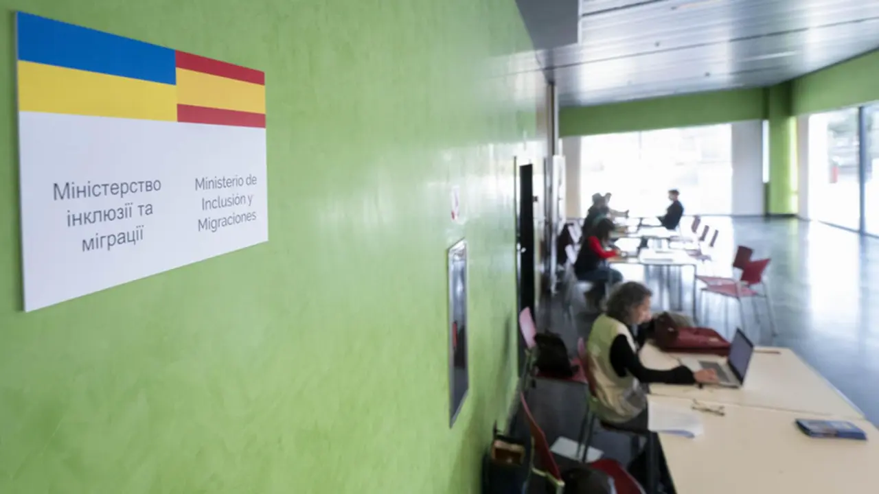 <p> Personal de la ONG Accem en uno de los tres centros habilitados para refugiados de Ucrania, a 10 de marzo de 2022, en Pozuelo de Alarc&oacute;n, Madrid (Espa&ntilde;a). - Alberto Ortega - Europa Press </p>