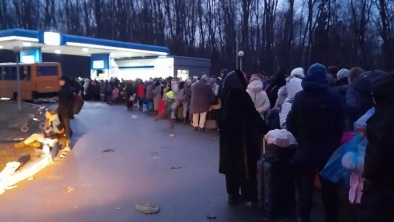 <p> Desplazados ucranianos en la frontera con Polonia - ALDEAS INFANTILES </p>
