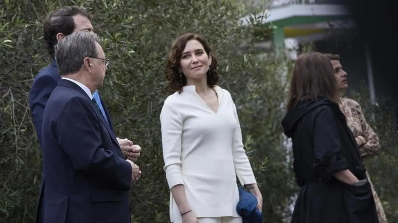 <p> La presidenta de la Comunidad de Madrid, Isabel D&iacute;az Ayuso, antes de la Conferencia de Presidentes. </p>