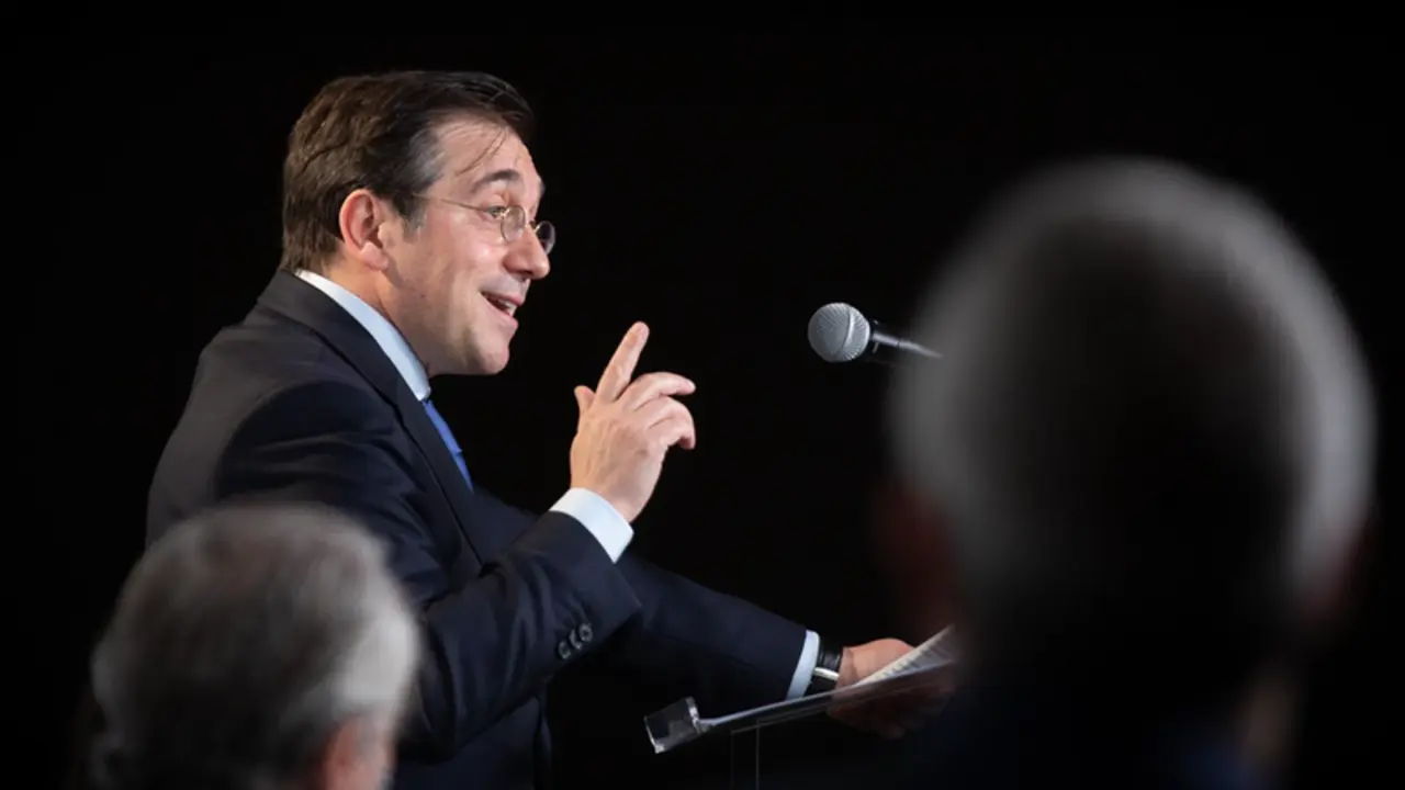 <p> El ministro de Asuntos Exteriores, Uni&oacute;n Europea y Cooperaci&oacute;n, Jos&eacute; Manuel Albares - David Zorrakino - Europa Press </p>