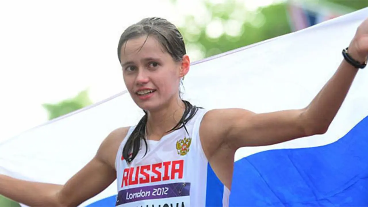 <p> La marchadora rusa Lashmanova sancionada por dopaje </p>